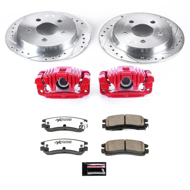 Power Stop 99 - 04 Oldsmobile Alero Rear Z26 Street Warrior Brake Kit w/Calipers - My Store