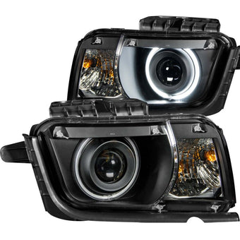 compare product ANZO 2010-2013 Chevrolet Camaro Projector Headlights w/ Halo Black (CCFL)