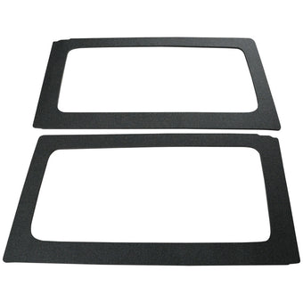 compare product DEI 11-18 Jeep Wrangler JK 2-Door Boom Mat Rear Side Window Trim - 2 Piece - Black
