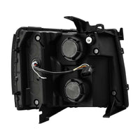 AlphaRex 07 - 13 Chevy 1500HD PRO - Series Proj Headlight Plank Style Gloss Blk w/Activ Light/Seq Signal - My Store