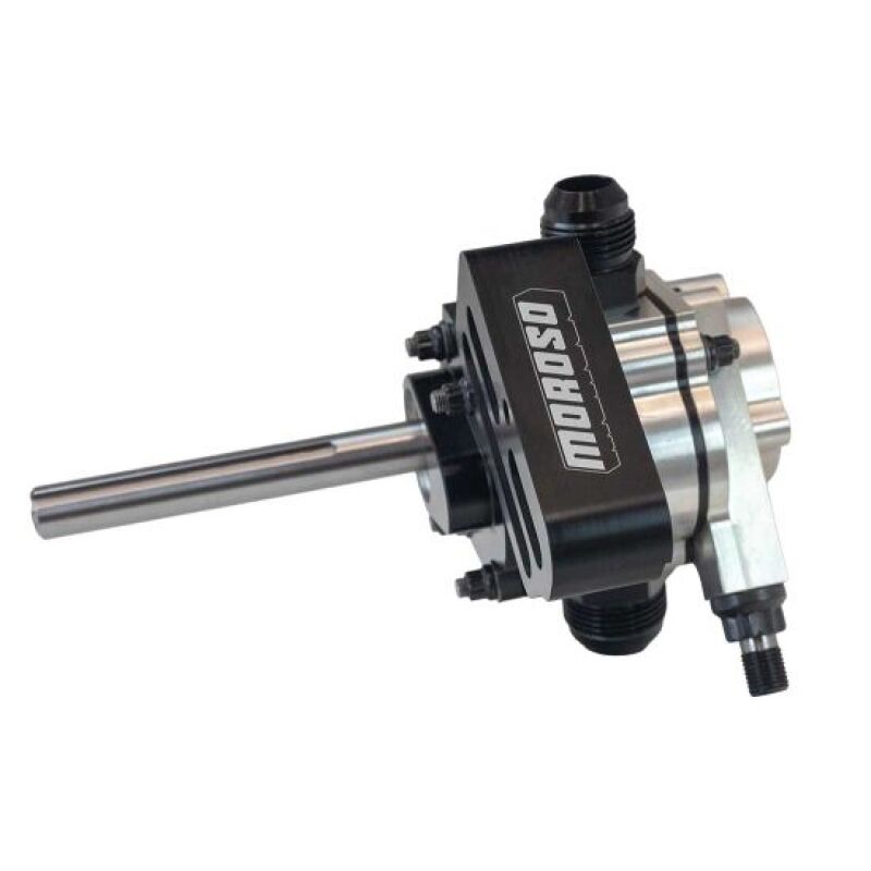 Moroso Pro - Mod 2 Pc 60/40 Split 16.5in Tall 8in Diameter 9qt Dry Sump Tank - Black - My Store