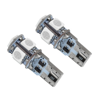compare product Oracle T10 5 LED 3 Chip SMD Bulbs (Pair) - Purple