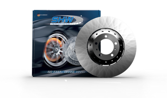 compare product SHW 2021 Porsche Cayenne GTS 4.0L w/19in Wheel/NAO Pads Right Frt Smooth LW Brake Rotor (9Y0615302Q)