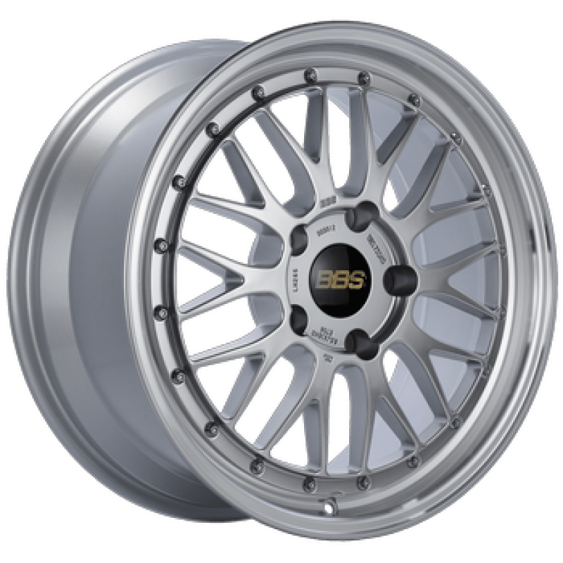 BBS LM 18x8 5x114.3 ET40 Diamond Silver Center Diamond Cut Lip Wheel - 82mm PFS/Clip Required - My Store