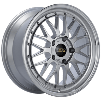 compare product BBS LM 18x8 5x114.3 ET40 Diamond Silver Center Diamond Cut Lip Wheel - 82mm PFS/Clip Required