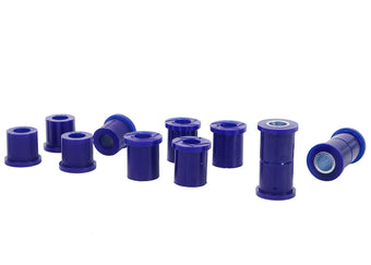 compare product SuperPro 87-99 Ford Courier 4x4 2WD Rear Leaf Spring Full Bushing Kit