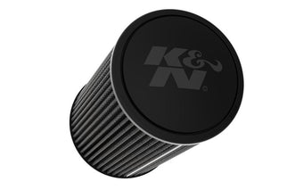 compare product K&N Universal Round Clamp-On Air Filter 3in ID 9in Height 6in Base OD 5.25 Top OD
