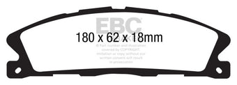 compare product EBC 13+ Ford Flex 3.5 Greenstuff Front Brake Pads