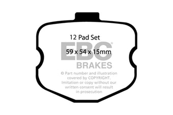 compare product EBC 06-08 Chevrolet Corvette (C6) 7.0 (Z06) Bluestuff Front Brake Pads
