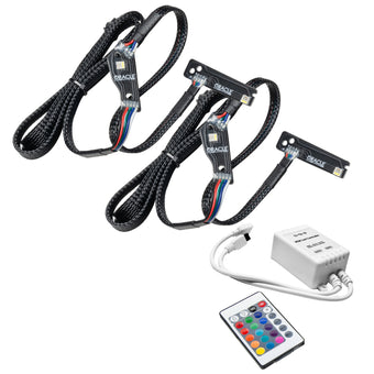 compare product Oracle 15-21 Nissan GT-R Lightning Bolt Headlight DRL RGB+W w/ Simple Controller