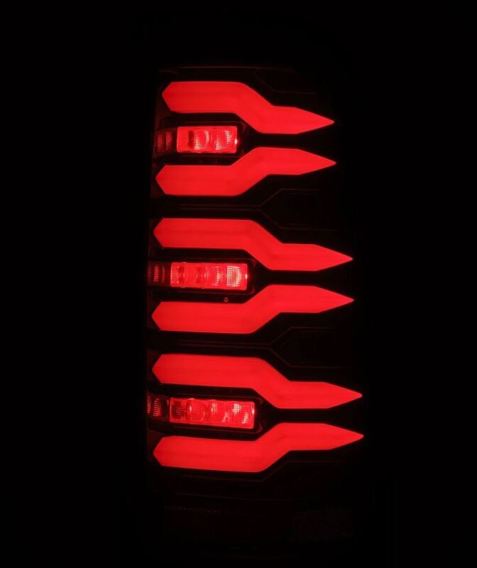 AlphaRex 99 - 06 Chevrolet Silverado/99 - 06 GMC Sierra LUXX - Series LED Tail Lights - Black/Red - My Store