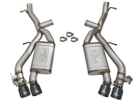 aFe MACHForce XP 3in 304 SS Axle - Back Exhaust Dual Exhaust (NPP) w/ Black Tips 16 - 17 Camaro SS V8 - My Store