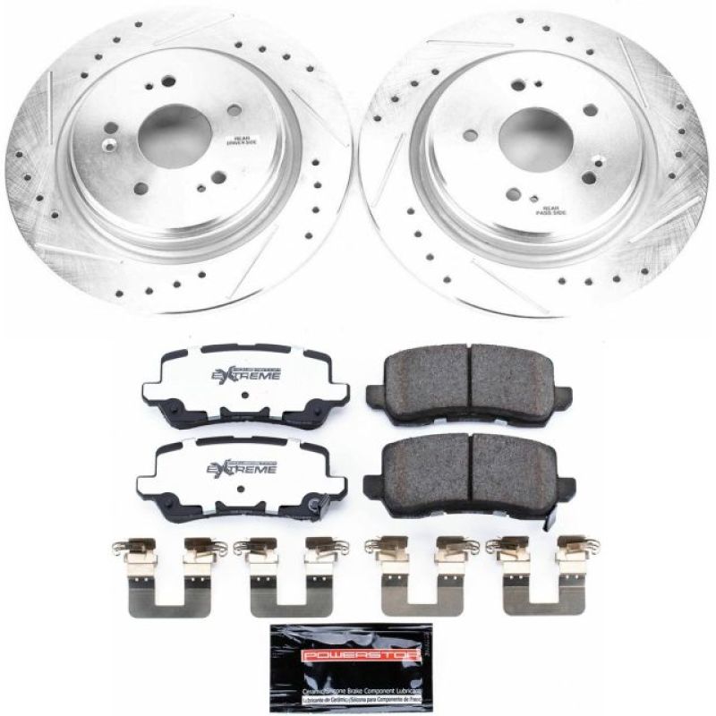 Power Stop 15 - 19 Acura TLX Rear Z26 Street Warrior Brake Kit - My Store