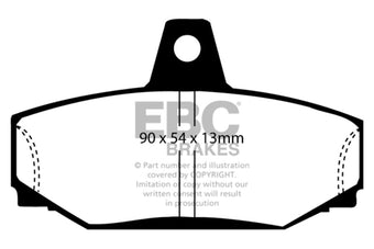 compare product EBC 83-90 Volvo 760 2.3 Turbo (ABS) (Girling) Greenstuff Rear Brake Pads
