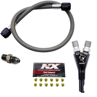 compare product Nitrous Express Shark SHO 400 HP EFI Nozzle w/2ft SHO Hose