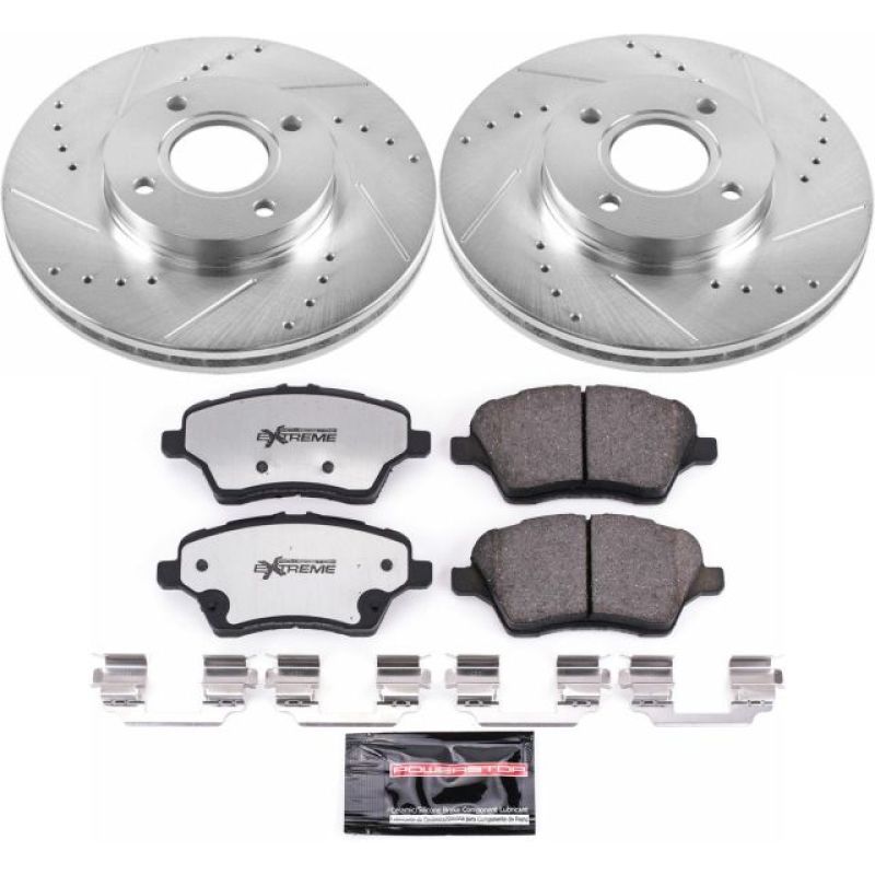 Power Stop 14 - 19 Ford Fiesta Front Z26 Street Warrior Brake Kit - My Store