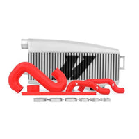 Mishimoto Subaru 02 - 07 WRX/04 - 07 STi Top - Mount Intercooler Kit - Powder Coated Silver & Red Hoses - My Store