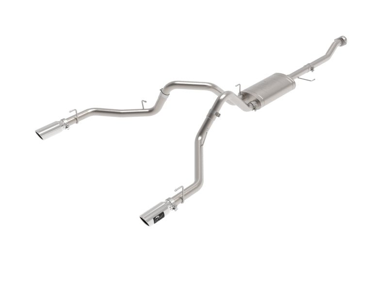 aFe Vulcan 3in 304 SS Cat - Back Exhaust 2021 Ford F - 150 V6 2.7L/3.5L (tt)/V8 5.0L w/ Polished Tips - My Store