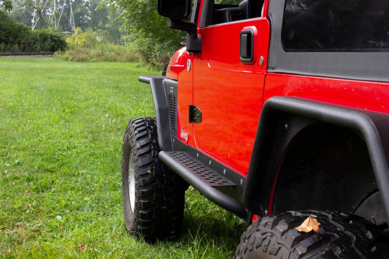 Fishbone Offroad Jeep LJ Rock Slider W/Tube Step - Black Powdercoat - My Store