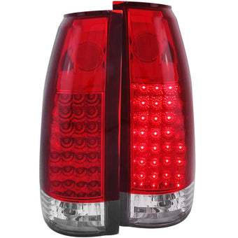 compare product ANZO 1999-2000 Cadillac Escalade LED Taillights Red Clear G2