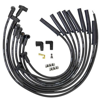 compare product Moroso Ford 289 302 351W HEI-Style Cap Ultra 350 8mm Multi-Angle Boot Spark Plug Wire Set - Black