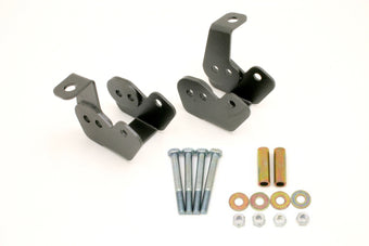 compare product BMR 82-02 3rd Gen F-Body Bolt-On Control Arm Relocation Brackets - Black Hammertone