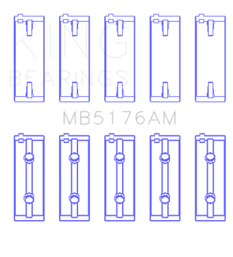 compare product King Engine Bearings Mitsubishi 4G93 SOHC (Size STD) Main Bearing Set