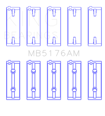 compare product King Engine Bearings Mitsubishi 4G93 SOHC (Size 0.5) Main Bearing Set