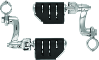 compare product Kuryakyn Longhorn Trident Dually Offset Highway Pegs 1-1/4 in Clamp Chrome