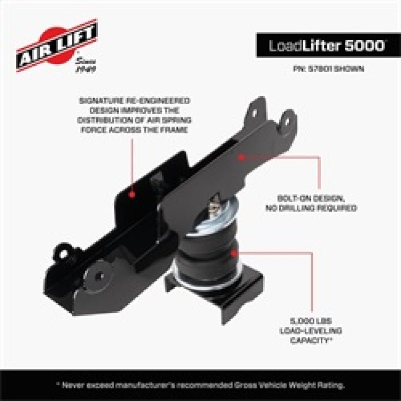 Air Lift 19 - 24 Mercedes Sprinter Loadlifter 5000 Air Spring Kit - My Store