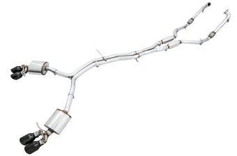 compare product AWE Tuning Audi B9 S4 Touring Edition Exhaust - Non-Resonated (Black 102mm Tips)