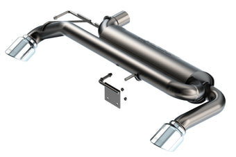 compare product Borla 21-22 Ford Bronco 2.3L 4WD ATAK Axle Back Exhaust w/ Bright Chrome Tips