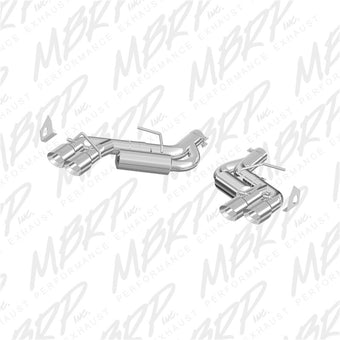 compare product MBRP 2016 Chevy Camaro V8 6.2L 6spd 3in T409 Race Dual Axle Back w/ 4.5in Quad Dual Wall Tips