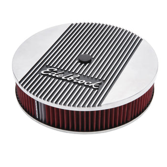 compare product Edelbrock Air Cleaner Elite II 14In Diameter w/ 3In Element Polished