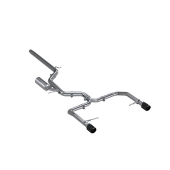 compare product MBRP 19-21 VW Jetta GLI T304 SS 3in Cat-Back Dual Split Rear Exit Exhaust - Carbon Fiber Tips