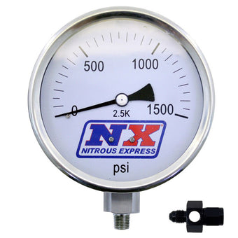 compare product Nitrous Express Nitrous Pressure Gauge 4in-High Accuracy 4AN
