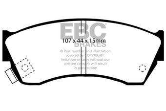 compare product EBC 97-01 Chevrolet Metro 1.3 Ultimax2 Front Brake Pads