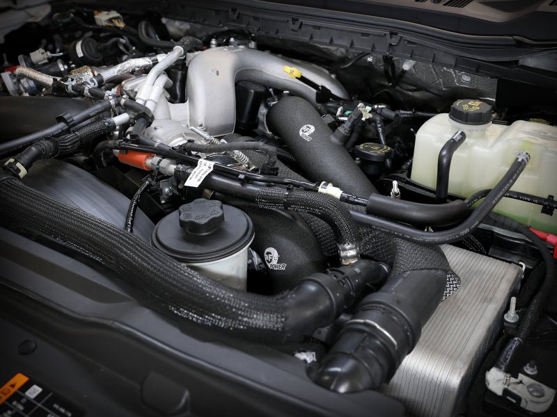 aFe 23 - 24 Ford F250/F350 Super Duty V8 - 6.7L BladeRunner 3 In. Aluminum Hot and Cold Charge Pipe - BLK - My Store