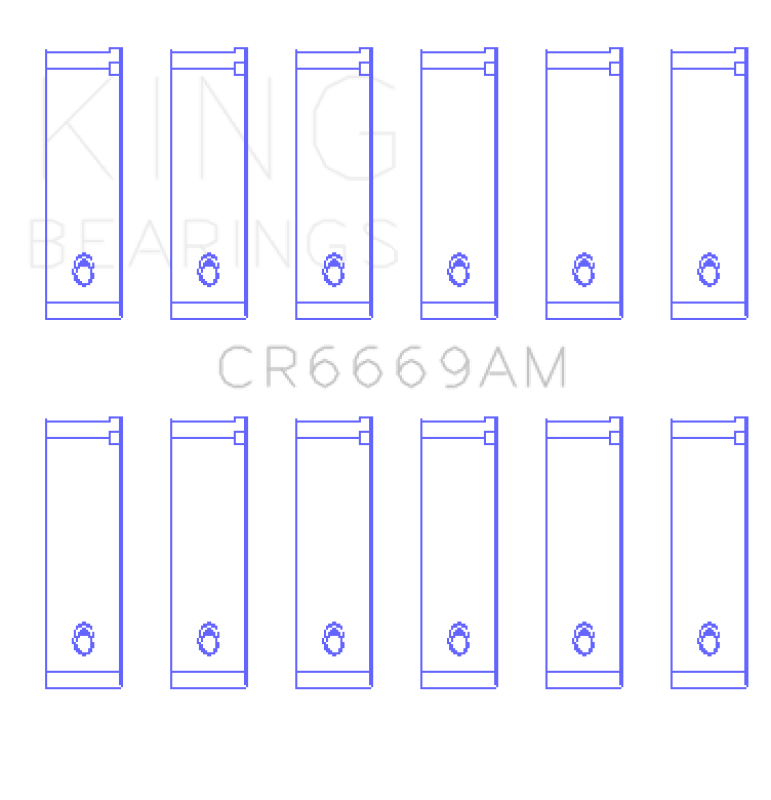 King Engine Bearings Toyota 3Vze 2958Cc (Size +0.75mm) Connecting Rod Bearing Set - My Store