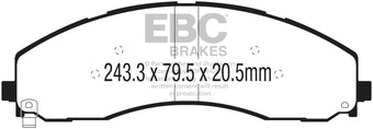 compare product EBC 2017+ Ford F-450 Ultimax2 Front Brake Pads