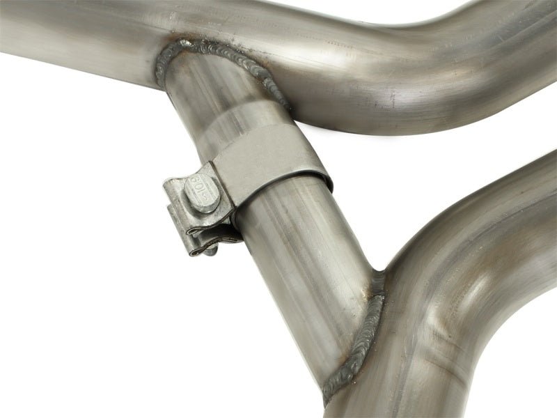 aFe MACHForce XP Exhaust 2.5in Stainless Steel CB/10 - 13 Chevy Camaro V6 - 3.6L (td) (gloss blk tip) - My Store