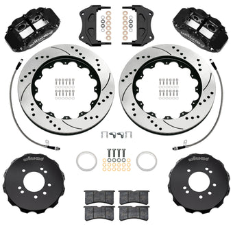 compare product Wilwood 99-02 Nissan Skyline Superlite 6R Front BBK w/ 14.00in D/S Rotors & Flexlines - Black