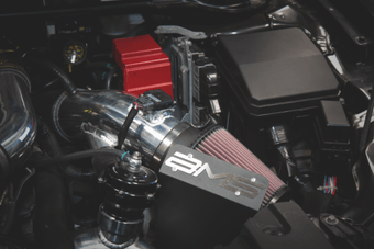 compare product AMS Performance 08-15 Mitsubishi EVO X Intake Fan Shield for Standard Intake (Excl CAI)