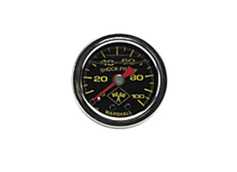 compare product Russell Performance 100 psi fuel pressure gauge black face chrome case (Liquid-filled)