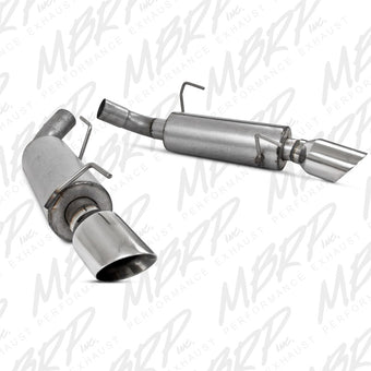 compare product MBRP 05-10 Ford Mustang GT 5.0/Shelby GT500 Dual Mufflers Axle Back Split Rear AL