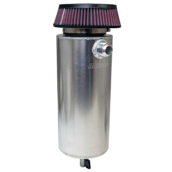 compare product Moroso 6in Diameter Single -16AN Inlet Aluminum Breather Tank Catch Can