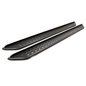 compare product Westin 15-19 Chevy Silverado 2500/3500 Crew Cab (Excl. Diesel) Outlaw Running Boards - Text. Blk