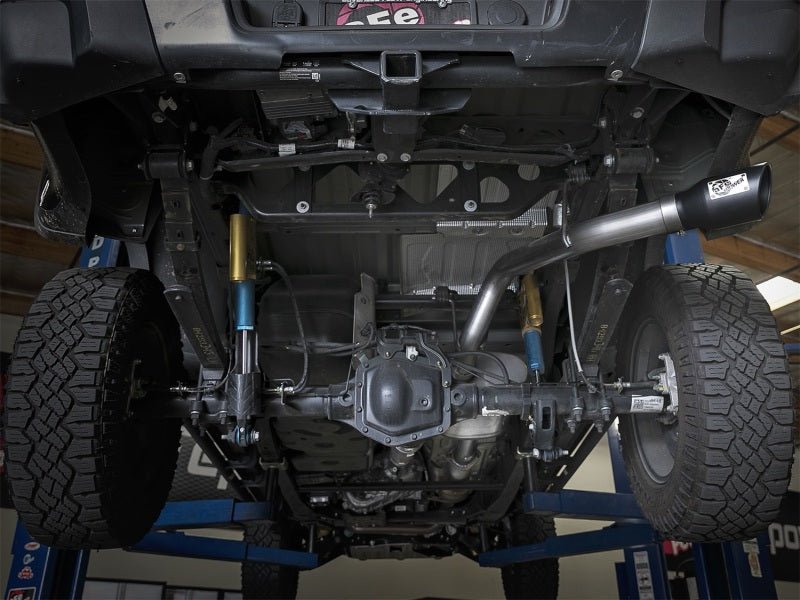 aFe Mach Force - XP Exhaust 3in CB SS 15 - 17 GM Colorado/Canyon 2.5L/3.6L Side Exit w/ Black Tip - My Store
