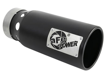 compare product aFe SATURN 4S 4in SS Intercooled Exhaust Tip - Black 4in In x 5in Out x 12in L Bolt-On