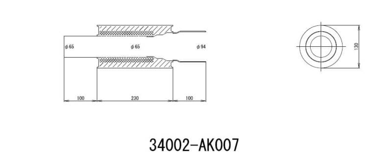 HKS UNIVERSAL EX H/M SUS 130 - 65 (MOQ: 8pcs) - My Store